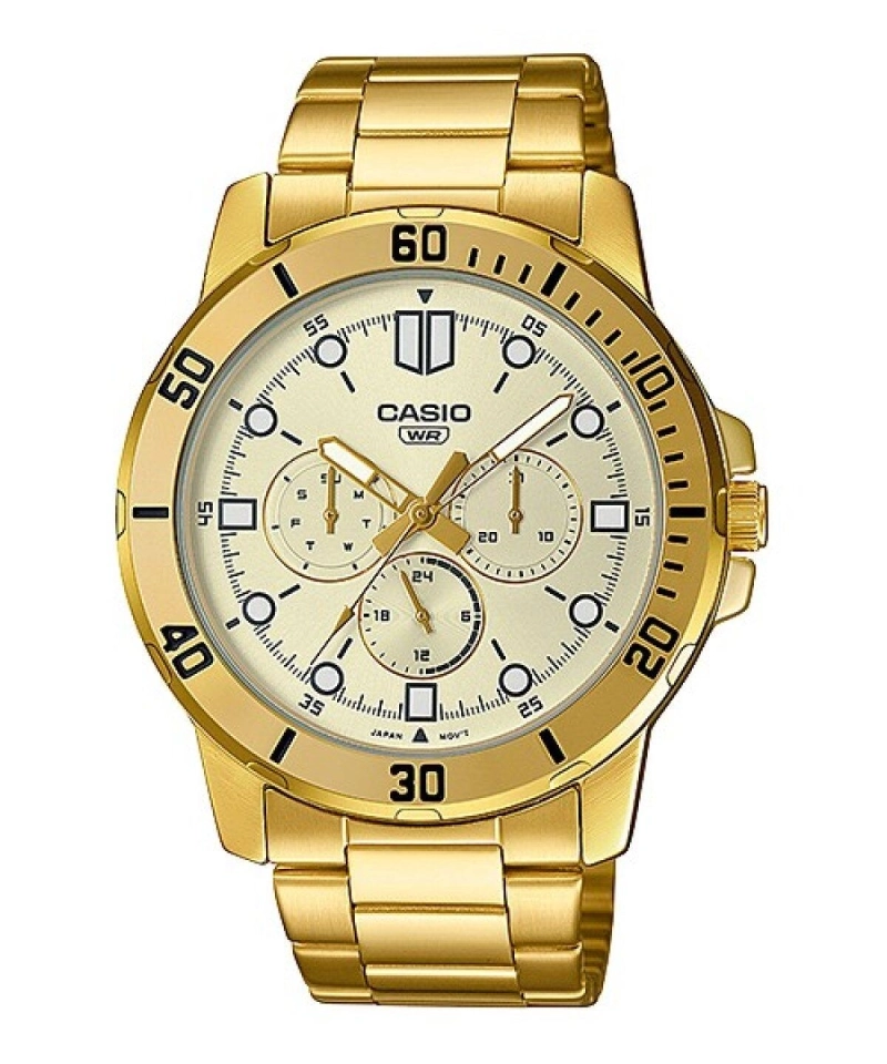 ساعت مچی مردانه کاسیو مدل CASIO-MTP-VD300G-9E