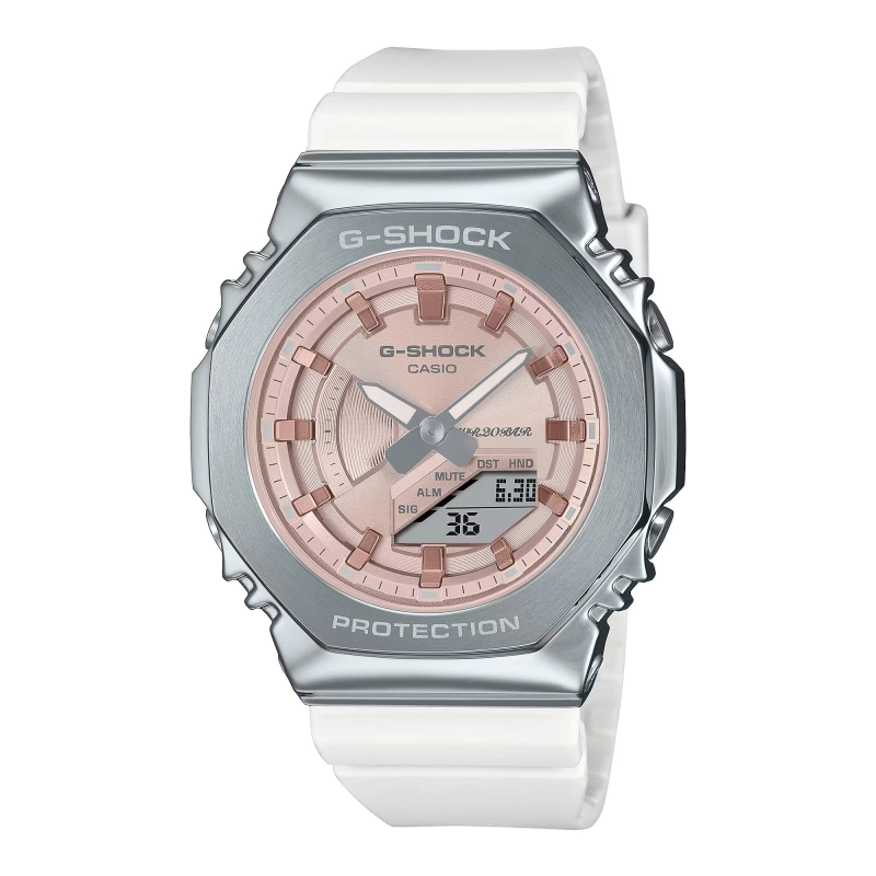 ساعت مچی زنانه G-SHOCK سایز متوسط مدل CASIO-GM-S2100WS-7ADR